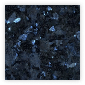 Texture de granit noir avec reflets bleus