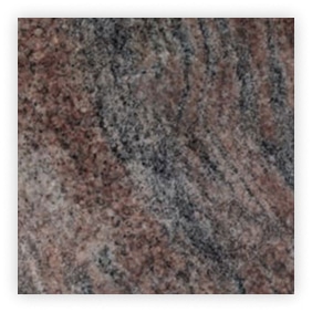 Surface en granite avec motifs marbrés.